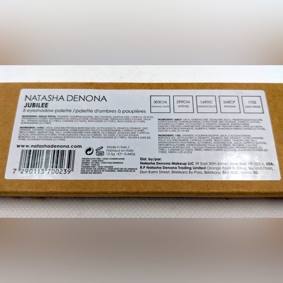 NEW: Natasha Denona Jubilee Eyeshadow Palette! 5 Shades. - Picture 3 of 4